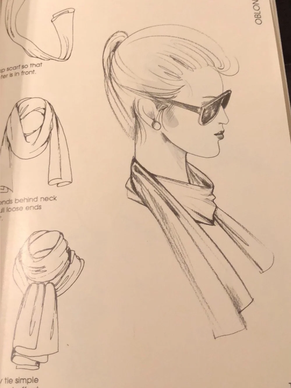 Vintage stylish scarf